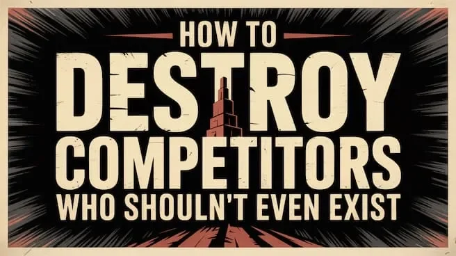 How To Destroy Competitors Who Should Not Exist