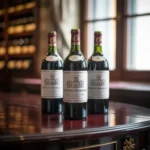 Three exclusive wine bottles